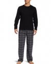 Dockers Men's Jersey Crew and Flannel Sleep Pant Gift Set