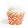 Dress My Cupcake Orange Spanish Tile Cupcake Wrappers, Set of 12