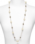 Exude easy elegance with this stationed stone necklace from Carolee.