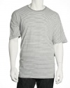 Club Room Light Grey Heather Short Sleeve Crew Neck Crew Neck T-Shirt