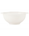 Lenox combines the versatility of whiteware with unique baroque shaping in the Regency Silhouette fruit bowl, featuring glossy white porcelain for every day, any occasion.