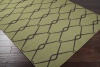 Surya Fallon FAL-1014 Jill Rosenwald Lattice Flat Weave Hand Made Area Rug, 5-Feet by 8-Feet, Lime Green