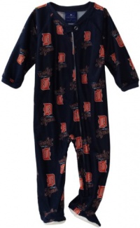 MLB Infant Detroit Tigers Full Zip Raglan Coverall (Dark Navy, 24mos)