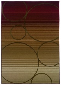 Oriental Weavers Sphinx Genesis 505H1 6'0 x 6'0 Beige / Red Round Area Rug