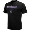 MLB Majestic Colorado Rockies Youth Kings of Swing T-Shirt - Black (Medium)