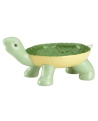 With a hollowed shell for holding candy, matches or keys, the Butterfly Meadow turtle bowl makes a whimsical addition to the beloved Lenox dinnerware collection.