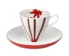 Mikasa Pure Red fine china coffee cup and saucer