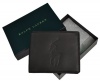 Polo Ralph Lauren Big Pony Embossed Leather Billfold Wallet-Black