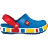 Crocs Crocband Lego Kids Shoes Lifestyle Footwear - Sea Blue/Red / Size C8/9