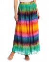 Vince Camuto Women's Mirror Rainbow Maxi Skirt, Salsa, 8