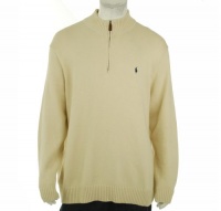 Ralph Lauren Quarter Zip Turtleneck Sweater Cream 4XB