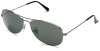 Ray-Ban RB3362P Polarized Cockpit Sunglasses,Gunmetal Frame/Grey Lens,59 mm