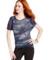 A painterly print adds cool edge to this Alternative Apparel top -- pair it with your fave denim!