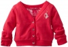 Baby Phat - Kids Baby-girls Infant Cardigan With Lace Back, Cosmopink, 18