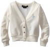 Baby Phat - Kids Girls 2-6X Cardigan With Lace Back, Cream, 3T