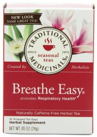 Traditional Medicinals Breathe Easy, 16-Count Boxes (Pack of 6)