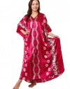 Up2date Fashion Satin Caftan, Classic Print, Style#Caf-67