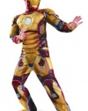 Marvel Iron Man 3 Mark 42 Boys Classic Muscle Costume, 7-8