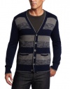 Alex Stevens Men's Striped Cardigan