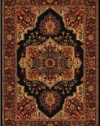 Couristan 2829/5123 Everest Antique Sarouk/Black 2-Feet 7-Inch by 7-Feet 10-Inch Runner Rug