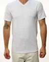 Quicksilver Men's Blank Slim V-neck MTI  T-Shirt Heather Gray