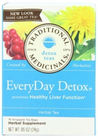 Traditional Medicinals EveryDay Detox, 16-Count Boxes (Pack of 6)