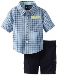 Nautica Sportswear Kids Baby-boys Infant 2 Piece Set, Pilot Navy, 18-24 Months