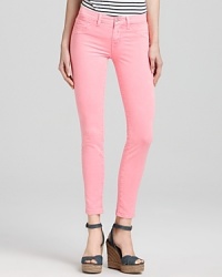 Tap into the season's neon trend with these pop-bright J Brand skinny jeans.