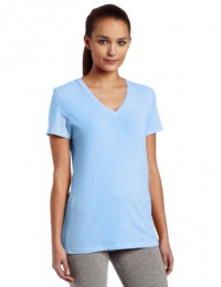 Calvin Klein Performance Women's Short Sleeve V-Neck Tee, Chambrey, Large