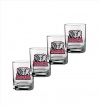 NCAA Alabama Crimson Tide Set of 4 Double Old Fashioned Glasses, 14-Ounce