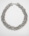 Sparkle in this faceted, multi-row style with twisted design. BrassGlassLength, about 30Lobster clasp closureImported 