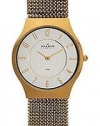 Skagen Silver Dial Gold-plated Men's Watch 233LGG3L