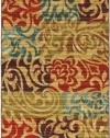 Townhouse Rugs Carnival Multi 5-Feet  by 8-Feet  Area Rug