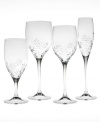 An etched floral motif puts a whimsical spin on this fine crystal iced beverage glass. A luminous stem segues gracefully from base to bowl, creating a clean, timeless silhouette. (Clearance)