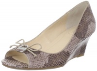 Calvin Klein Women's Olita Washed Snake Wedge Pump,Light Taupe,6 M US