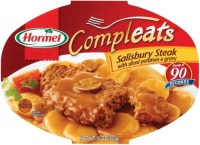 Hormel Compleats Salisbury Steak with Sliced Potatoes & Gravy, 10-Ounce Microwavable Bowls (Pack of 6)