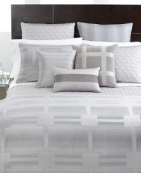 Hotel Collection MERIDIAN Coverlet Quartz Silver California King