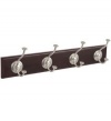 Lynk 500201 Meridian Series Wall-Mounted Rack with 4 Double Stacked Hooks, Espresso