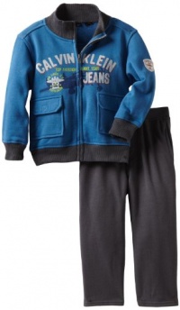 Calvin Klein Boys 2-7 Fleece Jog Set, Assorted, 4T