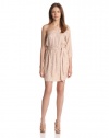 BCBGeneration Women's One Sleeve Dress, Nude Blush/Multi, X-Small