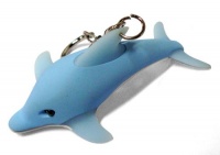 Kikkerland KRL17TC Dolphin LED Keychain with Sound