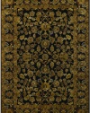 Couristan 1230/1105 PAVE Eiffel Garden 35-Inch by 90-Inch Chenille Area Rug, Antique Brass/Onyx