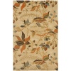 Safavieh Blossom Collection BLM913C Handmade Beige and Multi Hand Spun Wool Area Rug, 4-Feet by 6-Feet