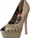 Betsey Johnson Women's Breann-G Open-Toe Pump