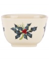 Perfect for holiday parties, the Winter Greetings nut bowl by Lenox combines everything that's beautiful about the season in fine ivory porcelain.