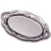 Wilton Armetale Scroll Collection Large Oval Tray with Handles 20 1/4 Inch