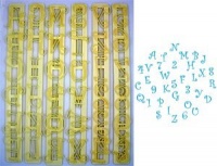 FMM Upper Case Funky Alphabet & Number Tappit Cutters Set