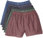 Fruit of the Loom Men's 5 Pack Tartan Boxer