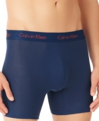 This micro modal boxer brief by Calvin Klein will keep you stylishly comfortable.