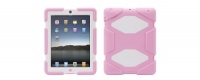 Griffin Survivor Protective Case for iPad 2, 3 and 4th Generation - White/Petal